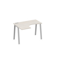 Стол левый "Классика" эргономичный металлокаркас TRE дуб / металлокаркас серый А4 С3 031 ДШ