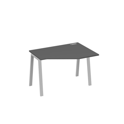 Стол эргономичный металлокаркас TRE правый "Техно" антрацит премиум / металлокаркас серый А4 С3 052 АР