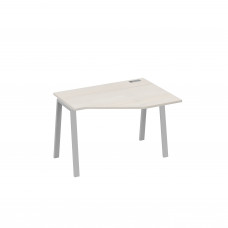Стол эргономичный металлокаркас TRE правый "Техно" дуб / металлокаркас серый А4 С3 052 ДШ
