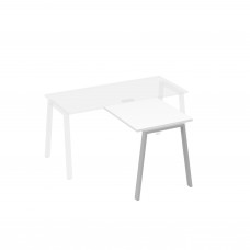 Брифинг-приставка на опорах TRE белый премиум / металлокаркас серый А4 С3 073 БП