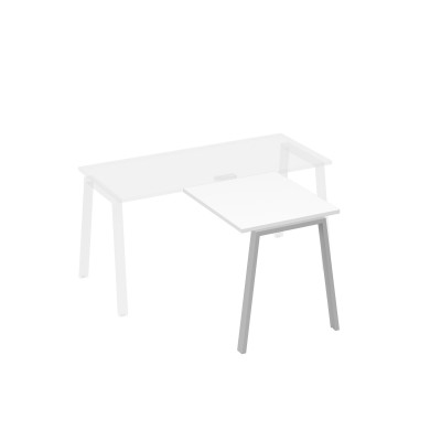 Брифинг-приставка на опорах TRE белый премиум / металлокаркас серый А4 С3 073 БП