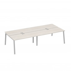 Рабочая станция на металлокаркасе TRE (4х160) дуб / металлокаркас серый А4 С3 175-2 ДШ