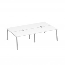 Рабочая станция на металлокаркасе TRE (4х140) белый премиум / металлокаркас серый А4 С3 177-2 БП