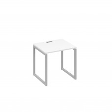 Стол письменный на металлокаркасе QUATTRO белый премиум / металлокаркас серый А4 С4 011 БП