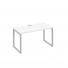 Стол письменный на металлокаркасе QUATTRO белый премиум / металлокаркас серый А4 С4 014 БП