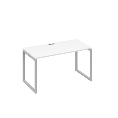 Стол письменный на металлокаркасе QUATTRO белый премиум / металлокаркас серый А4 С4 014 БП