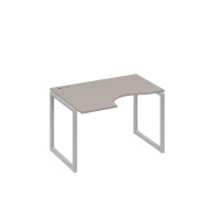 Стол "Классика" эргономичный на металлокаркасе QUATTRO левый мокко премиум / металлокаркас серый А4 С4 041 МП