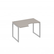 Стол "Классика" эргономичный на металлокаркасе QUATTRO левый мокко премиум / металлокаркас серый А4 С4 041 МП