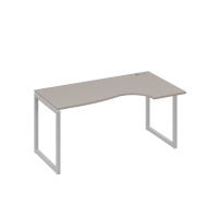 Стол эргономичный правый "Классика" на металлокаркасе QUATTRO мокко премиум / металлокаркас серый А4 С4 046 МП