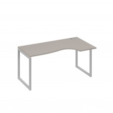 Стол эргономичный правый "Классика" на металлокаркасе QUATTRO мокко премиум / металлокаркас серый А4 С4 046 МП