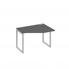 Стол эргономичный правый "Техно" на металлокаркасе QUATTRO антрацит премиум / металлокаркас серый А4 С4 052 АР