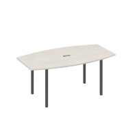 Стол для переговоров 180 опоры DUE дуб / металлокаркас антрацит А4 А2 112 ДШ