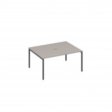 Стол 160 переговорный с металлокаркасом DUE мокко премиум / металлокаркас антрацит А4 А2 133 МП