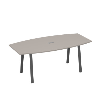 Стол для переговоров 200 на каркасе TRE мокко премиум / металлокаркас антрацит А4 А3 113 МП