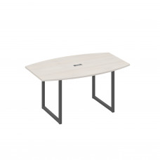 Стол 160 для переговоров на каркасе QUATTRO дуб / металлокаркас антрацит А4 А4 111 ДШ