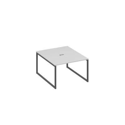 Стол 120 переговорный с металлокаркасом QUATTRO серый / металлокаркас антрацит А4 А4 134 СЕ