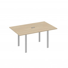 Стол 160 на металлокаркасе UNO переговорный дуб скандинавский / металлокаркас серый А4 С1 121 ДК