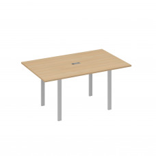 Стол 160 на металлокаркасе UNO переговорный натуральный дуб / металлокаркас серый А4 С1 121 НД