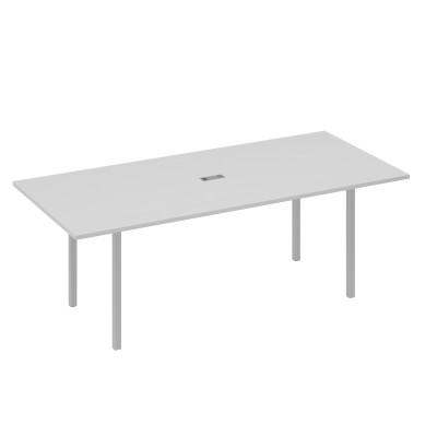 Стол переговорный 220 на металлокаркасе DUE серый / металлокаркас серый А4 С2 124 СЕ