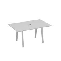 Стол 160 в переговорную металлокаркас TRE серый / металлокаркас серый А4 С3 121 СЕ