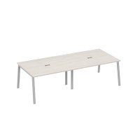 Стол 280 переговорный с металлокаркасом TRE дуб / металлокаркас серый А4 С3 132-2 ДШ