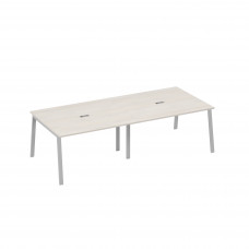 Стол 280 переговорный с металлокаркасом TRE дуб / металлокаркас серый А4 С3 132-2 ДШ