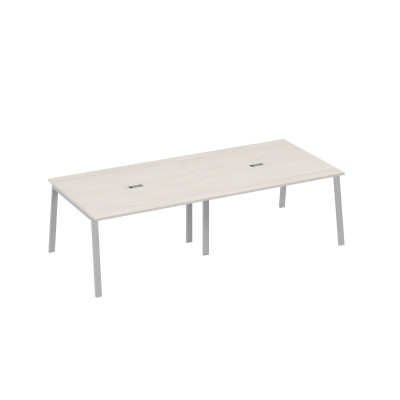 Стол 280 переговорный с металлокаркасом TRE дуб / металлокаркас серый А4 С3 132-2 ДШ