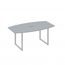 Стол для переговоров 180 на каркасе QUATTRO серый / металлокаркас серый А4 С4 112 СЕ