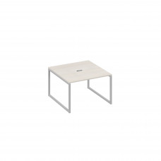 Стол 120 на металлокаркасе QUATTRO переговорный дуб / металлокаркас серый А4 С4 131 ДШ