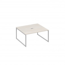 Стол переговорный 160 на каркасе QUATTRO дуб / металлокаркас серый А4 С4 136 ДШ