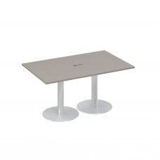 Стол 160 для переговоров на опорах-колоннах мокко премиум А4 ХР 121 МП