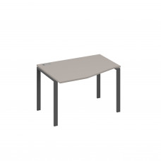Стол на металлокаркасе UNO эргономичный левый "Техно" мокко премиум / металлокаркас антрацит А4 А1 061 МП