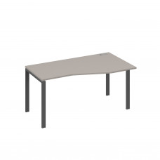 Стол правый "Техно" на металлокаркасе UNO эргономичный мокко премиум / металлокаркас антрацит А4 А1 066 МП