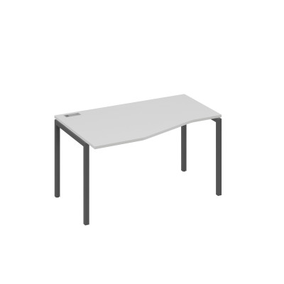 Стол "Техно" левый металлокаркас DUE эргономичный серый / металлокаркас антрацит А4 А2 063 СЕ