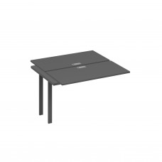 Секция стола рабочей станции на металлокаркасе TRE (2х120) антрацит премиум / металлокаркас антрацит А4 А3 170-1 АР