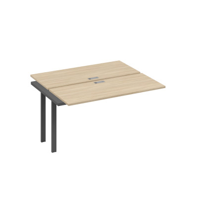 Секция рабочей станции 2х140 с металлокаркасом TRE дуб скандинавский / металлокаркас антрацит А4 А3 171-1 ДК