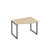 Стол на металлокаркасе QUATTRO "Техно" эргономичный правый дуб скандинавский / металлокаркас антрацит А4 А4 062 ДК