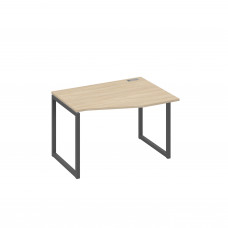 Стол на металлокаркасе QUATTRO "Техно" эргономичный правый дуб скандинавский / металлокаркас антрацит А4 А4 062 ДК