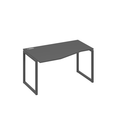 Стол левый эргономичный "Техно" металлокаркас QUATTRO антрацит премиум / металлокаркас антрацит А4 А4 063 АР