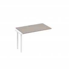 Секция стола станции с металлокаркасом DUE мокко премиум / металлокаркас белый А4 Б2 013-1 МП
