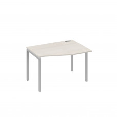 Стол эргономичный металлокаркас DUE правый "Техно" дуб / металлокаркас серый А4 С2 062 ДШ