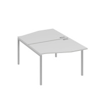 Рабочая станция металлокаркас DUE столы Техно (2х120) серый / металлокаркас серый А4 С2 189 СЕ