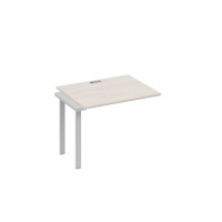 Секция 100 стола рабочей станции с каркасом UNO дуб / металлокаркас серый А4 С1 022-1 ДШ