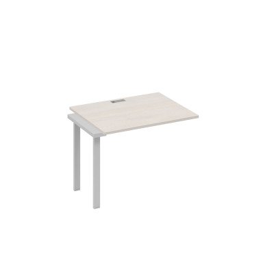 Секция 100 стола рабочей станции с каркасом UNO дуб / металлокаркас серый А4 С1 022-1 ДШ