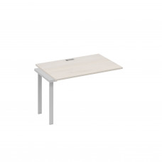 Секция 120 стола станции с опорами TRE дуб / металлокаркас серый А4 С3 023-1 ДШ