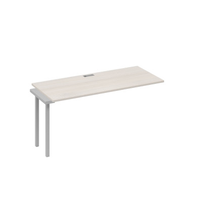 Секция стола рабочей станции 160 опоры QUATTRO дуб / металлокаркас серый А4 С4 015-1 ДШ
