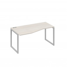 Стол эргономичный левый "Техно" на металлокаркасе QUATTRO дуб / металлокаркас серый А4 С4 065 ДШ