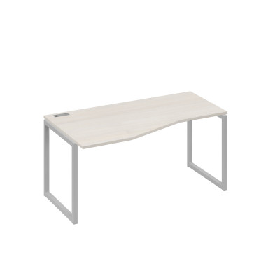 Стол эргономичный левый "Техно" на металлокаркасе QUATTRO дуб / металлокаркас серый А4 С4 065 ДШ