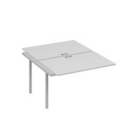 Секция стола на каркасе QUATTRO (2х120) серый / металлокаркас серый А4 С4 176-1 СЕ