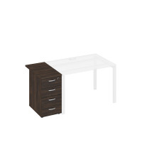 Тумба приставная 4-х ящичная с замком дуб ристретто А4 9222 ДР